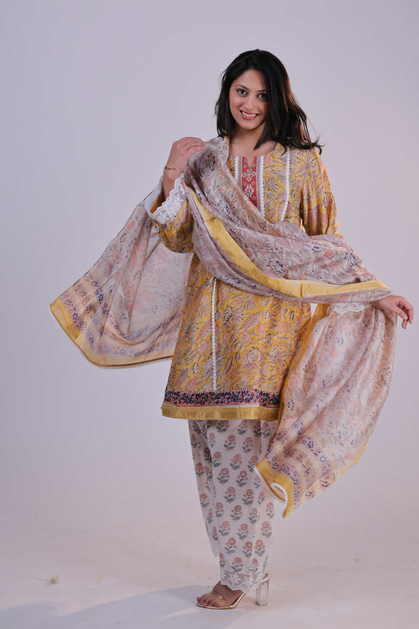 Bagdu & Dabu Yellow Suit Set