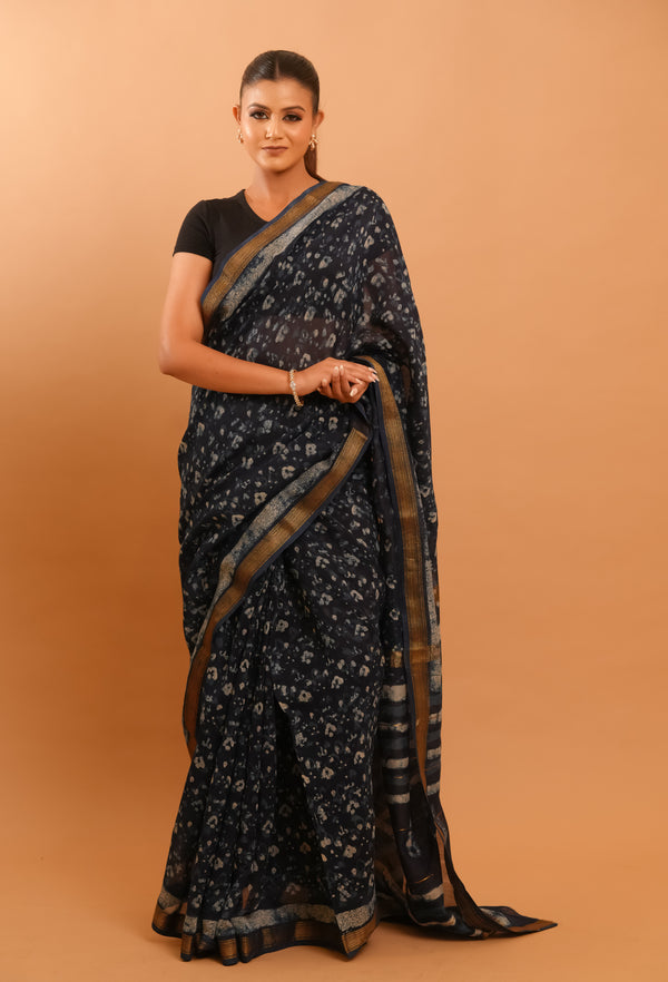 Mitti Raag: Hand Block Printed Maheshwari Sarees