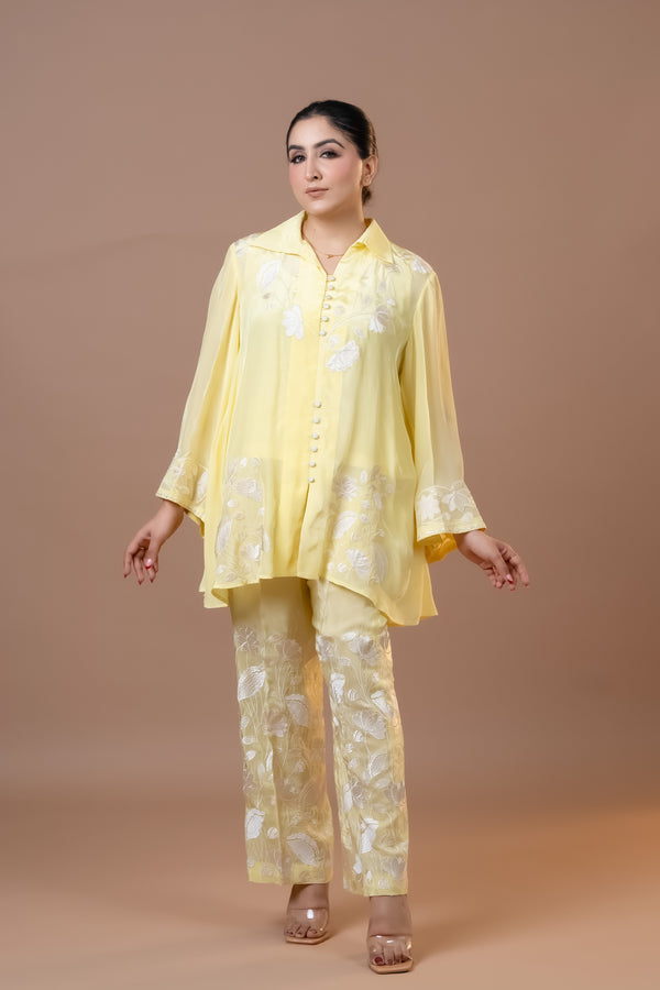 Co-Ord Set-Lime Yellow