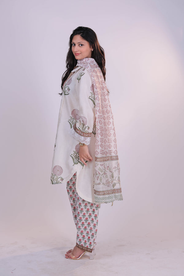Bagdu & Dabu Ivory Suit Set