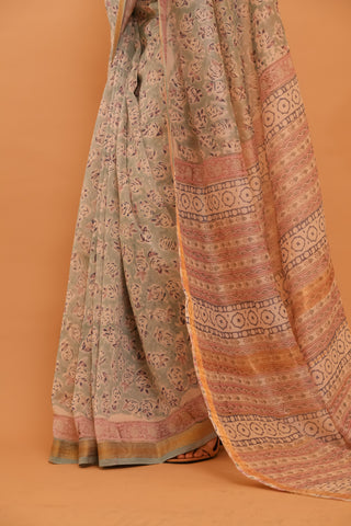 Mitti Raag: Hand Block Printed Maheshwari Sarees