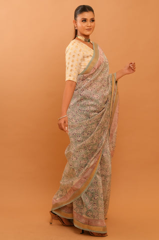 Mitti Raag: Hand Block Printed Maheshwari Sarees