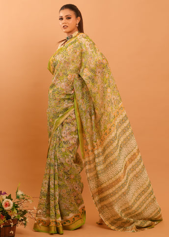 Mitti Raag: Hand Block Printed Maheshwari Sarees