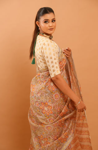 Mitti Raag: Hand Block Printed Maheshwari Sarees