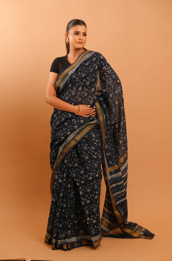 Mitti Raag: Hand Block Printed Maheshwari Sarees