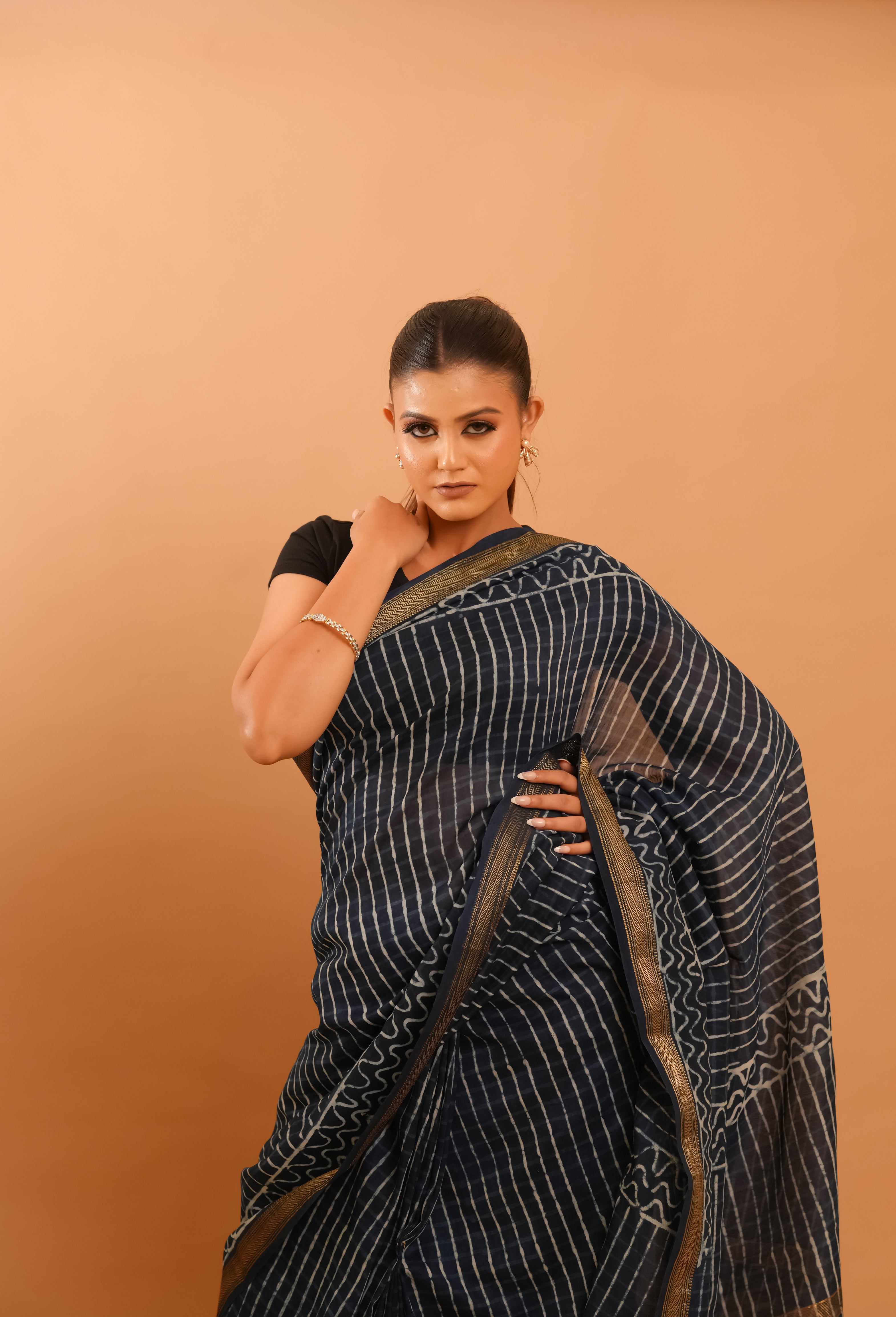 Mitti Raag: Hand Block Printed Maheshwari Sarees