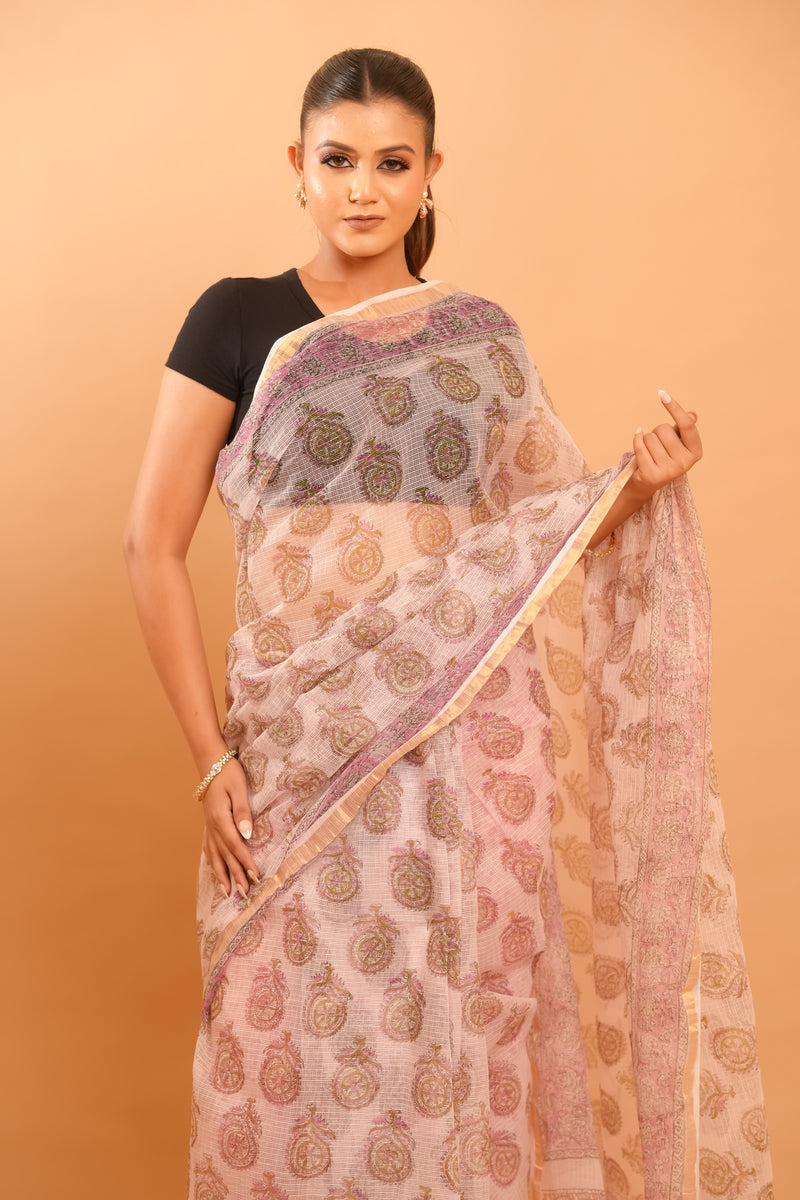 Mitti Raag: Hand Block Printed Kota Doriya Sarees