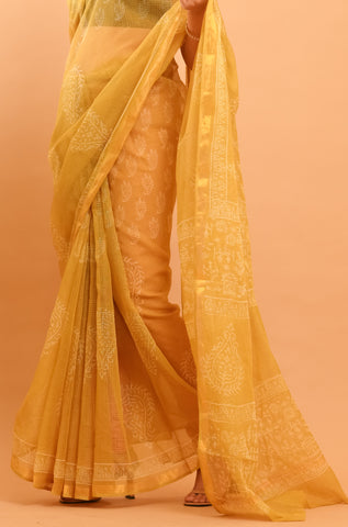 Mitti Raag: Hand Block Printed Kota Doriya Sarees