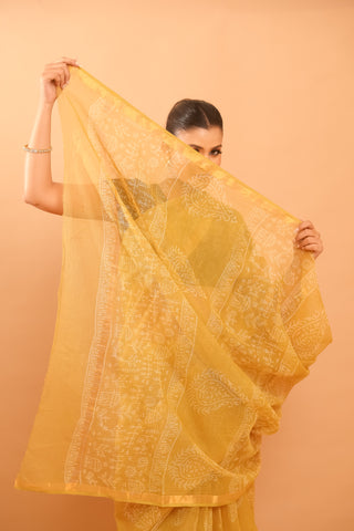 Mitti Raag: Hand Block Printed Kota Doriya Sarees