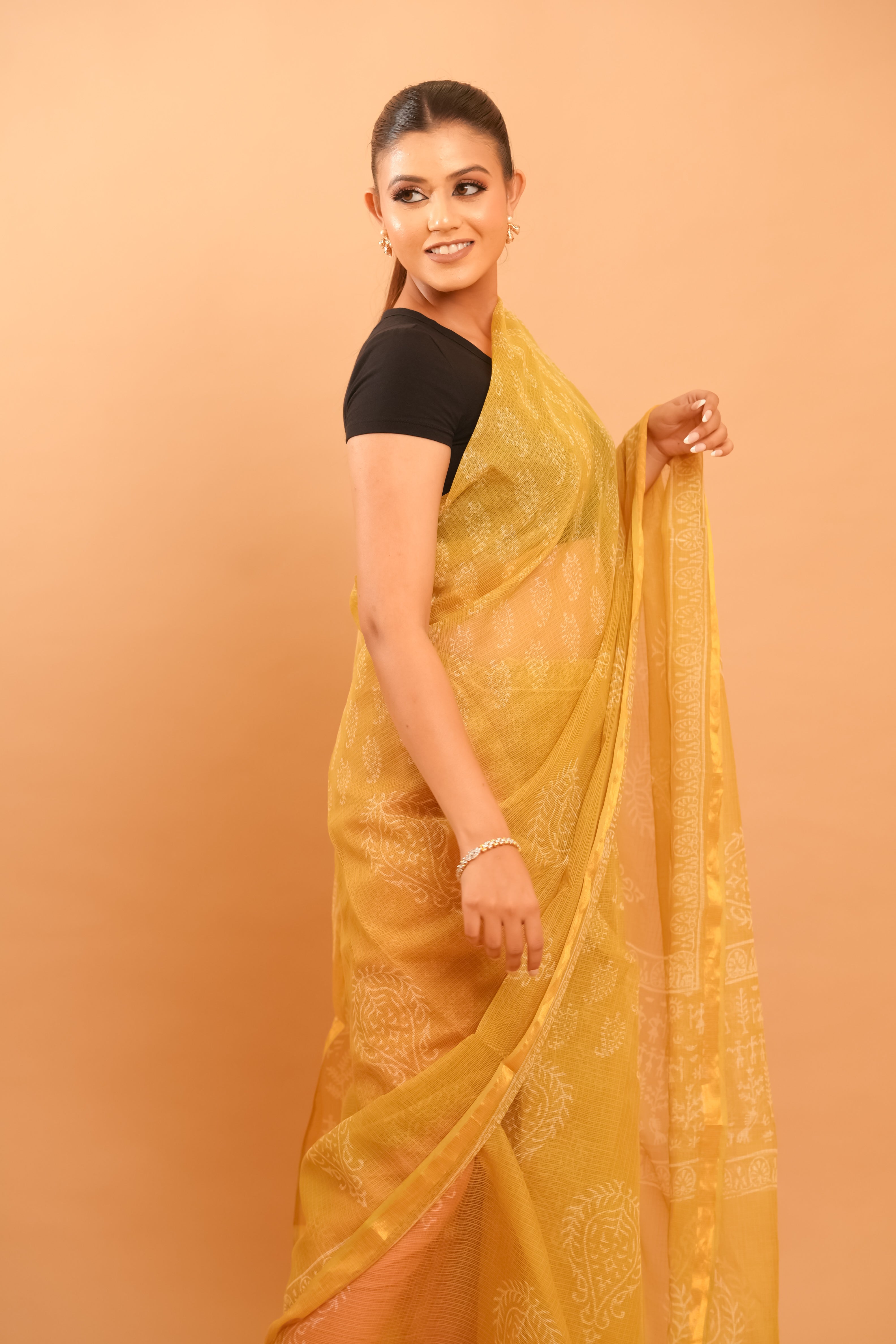 Mitti Raag: Hand Block Printed Kota Doriya Sarees