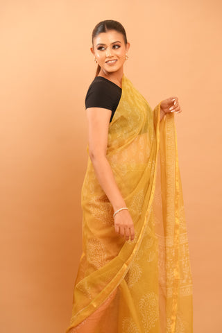 Mitti Raag: Hand Block Printed Kota Doriya Sarees