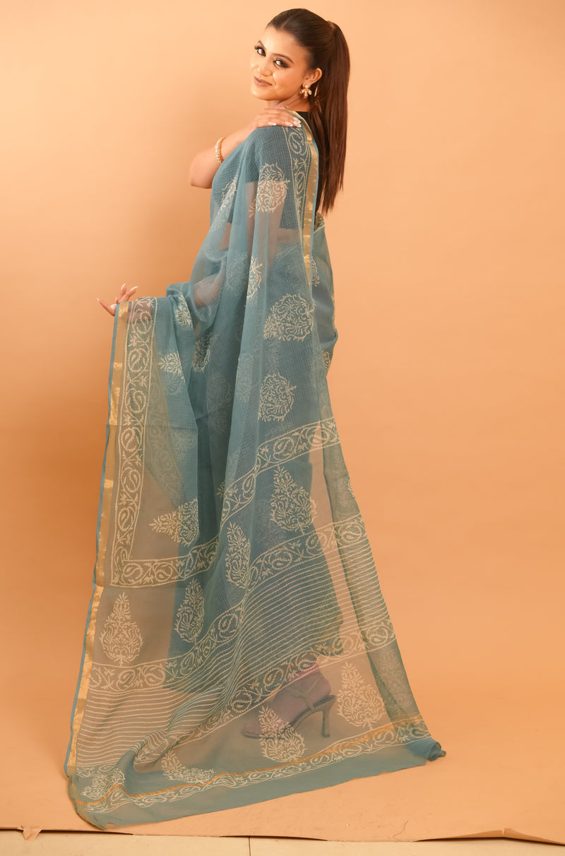 Mitti Raag: Hand Block Printed Kota Doriya Sarees