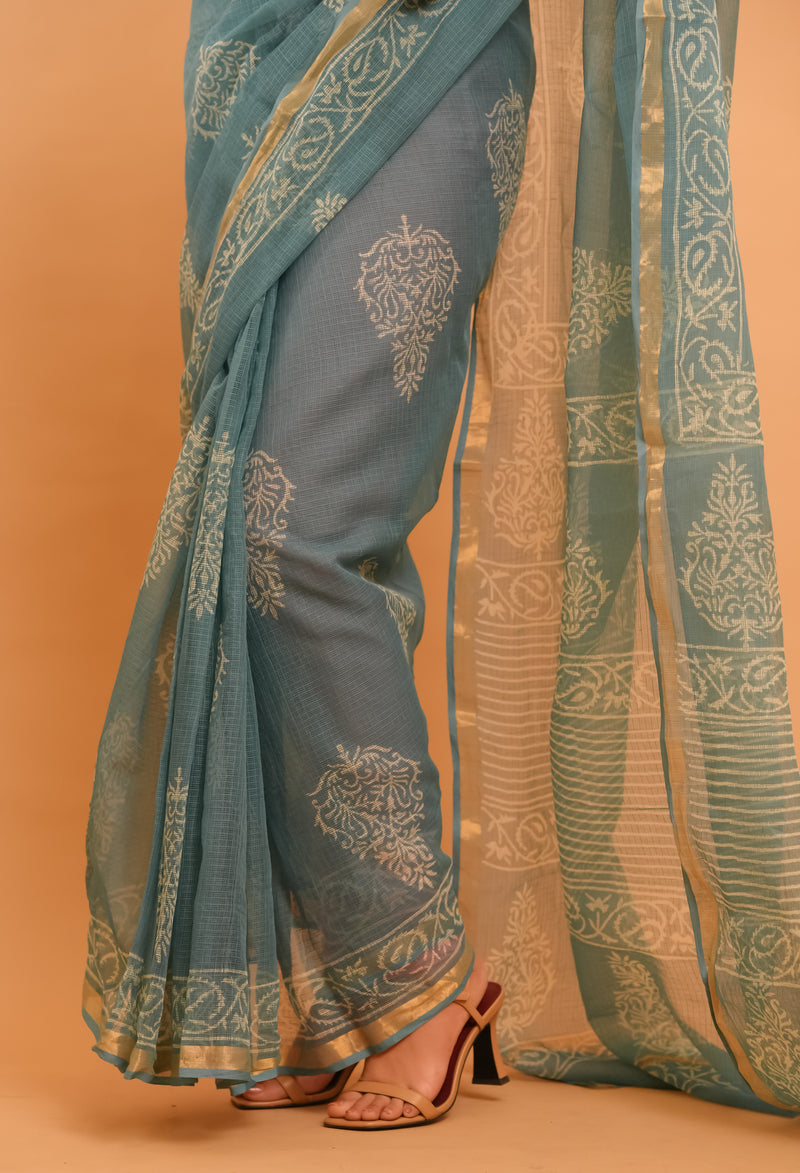 Mitti Raag: Hand Block Printed Kota Doriya Sarees