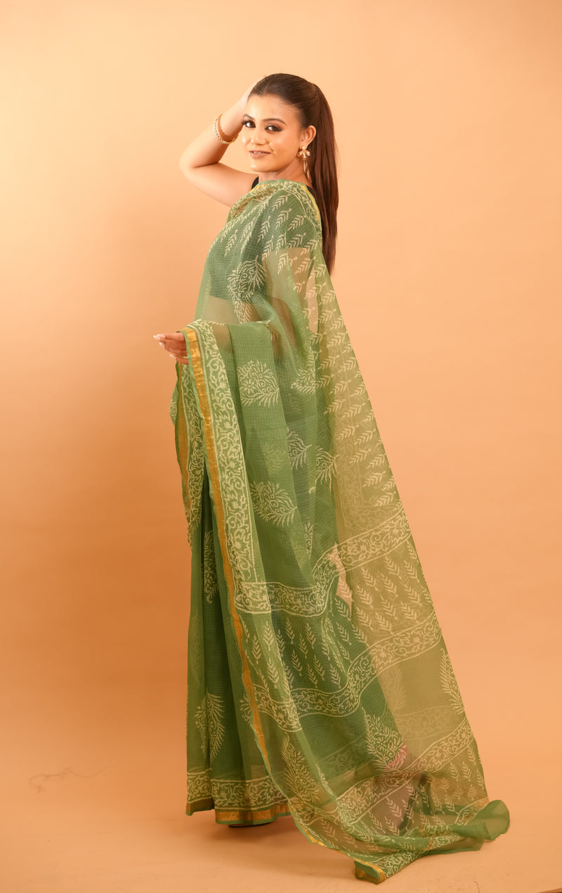 Mitti Raag: Hand Block Printed Kota Doriya Sarees