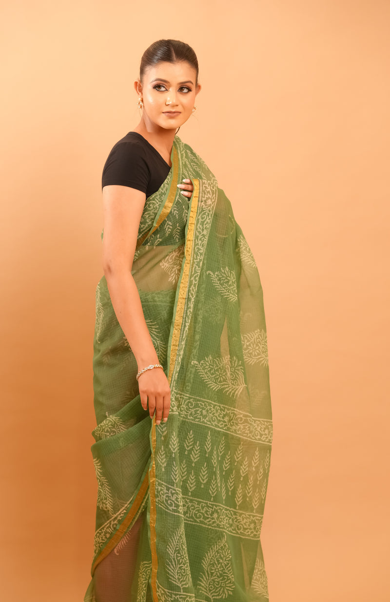 Mitti Raag: Hand Block Printed Kota Doriya Sarees