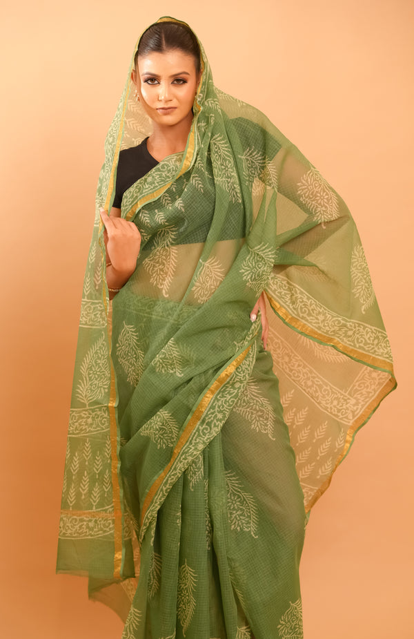 Mitti Raag: Hand Block Printed Kota Doriya Sarees