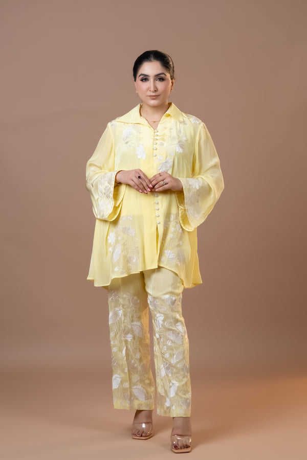 Co-Ord Set-Lime Yellow