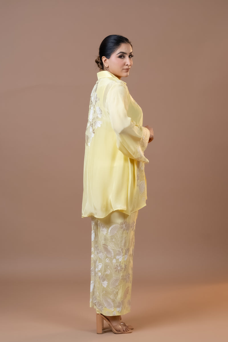 Co-Ord Set-Lime Yellow