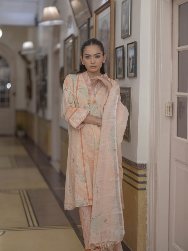 Bagru Bloom: Handcrafted Linen Suit Set