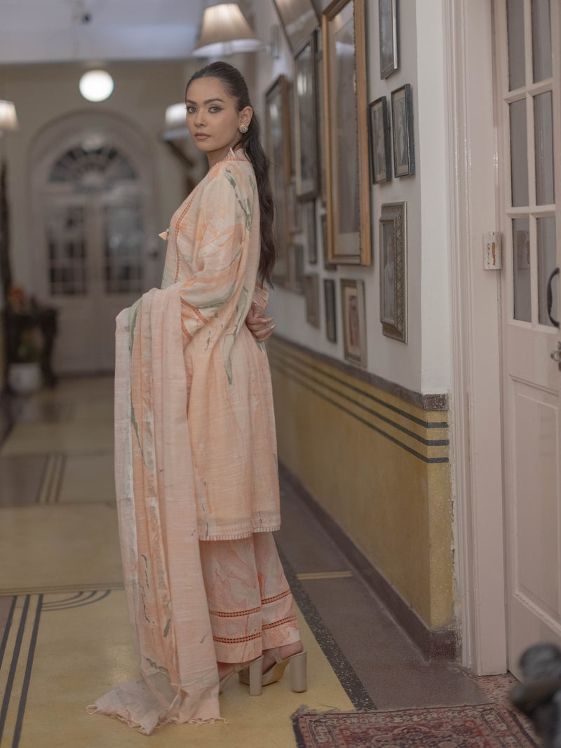 Bagru Bloom: Handcrafted Linen Suit Set