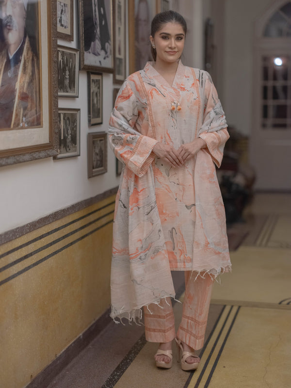 Bagru Bloom: Handcrafted Linen Suit Set