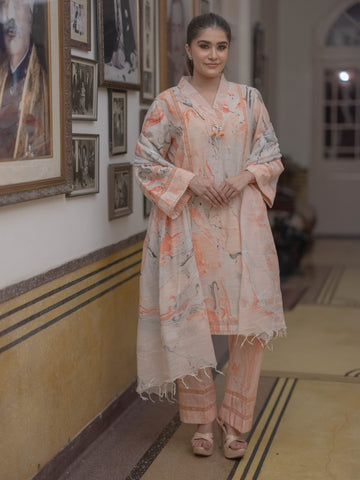 Bagru Bloom: Handcrafted Linen Suit Set