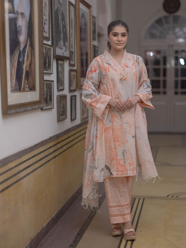 Bagru Bloom: Handcrafted Linen Suit Set