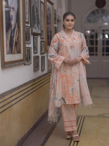 Bagru Bloom: Handcrafted Linen Suit Set