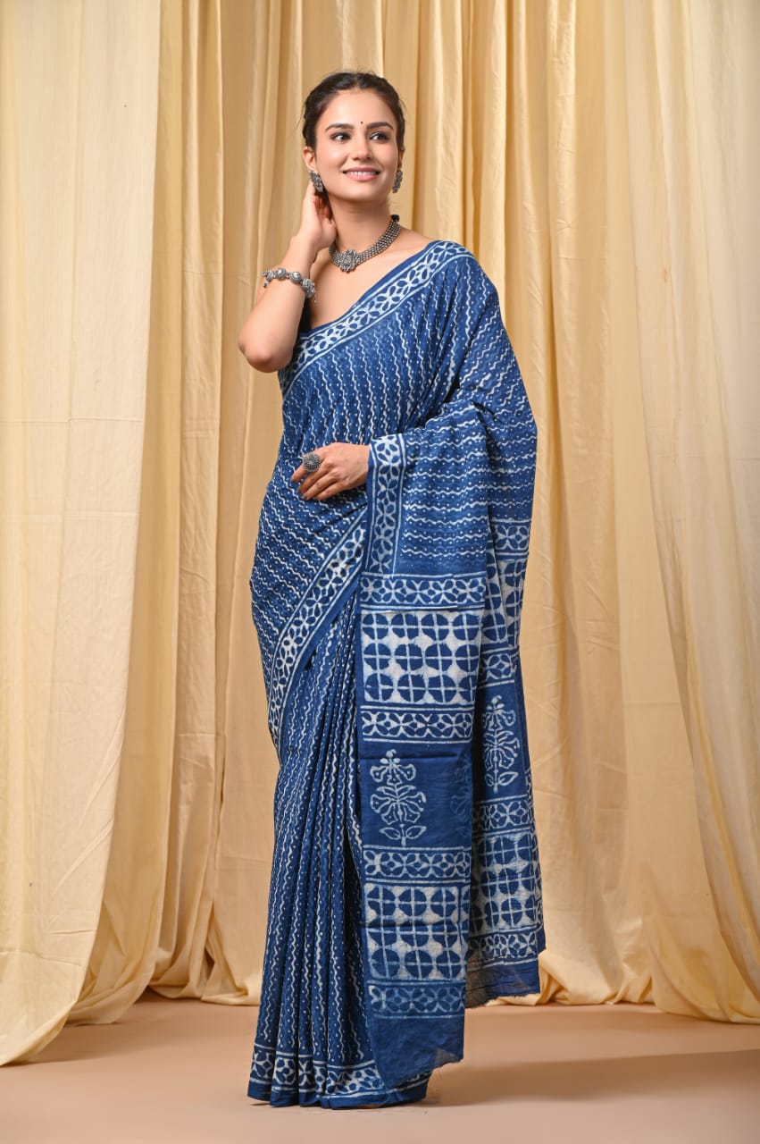 Hand Block Printed Kota Doriya
