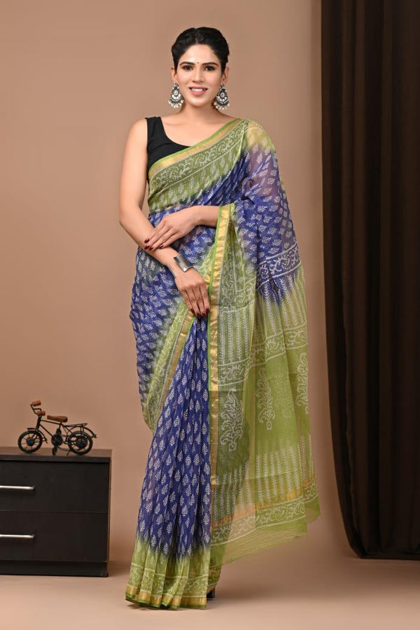Hand Block Printed Kota Doriya