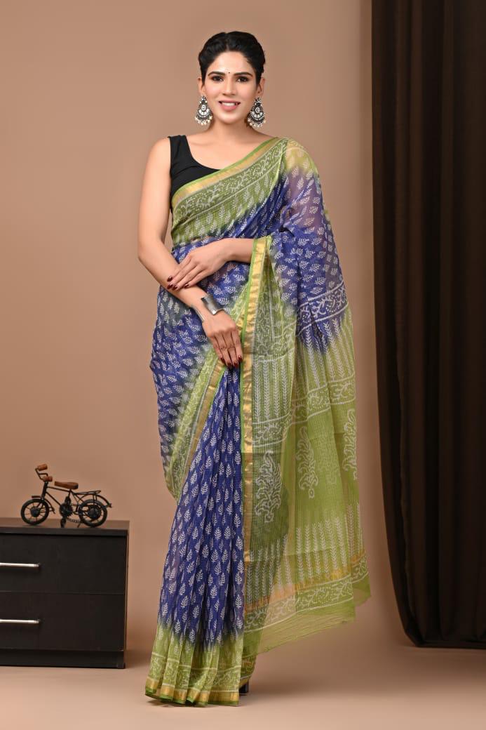 Hand Block Printed Kota Doriya