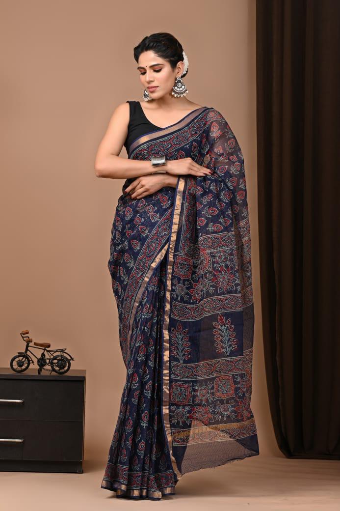 Hand Block Printed Kota Doriya