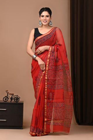Hand Block Printed Kota Doriya