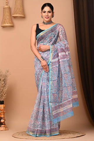 Hand Block Printed Kota Doriya