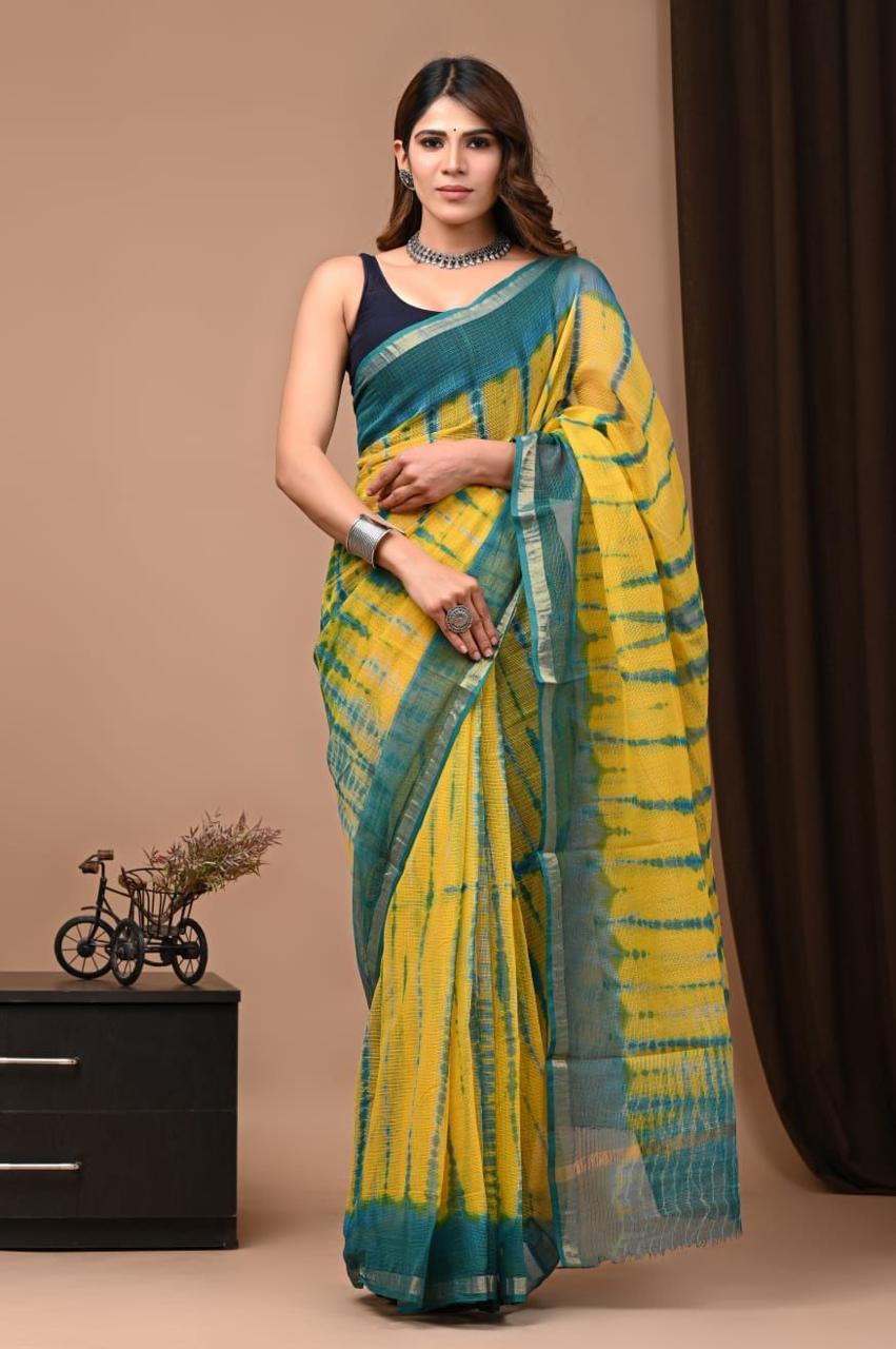 Hand Block Printed Kota Doriya