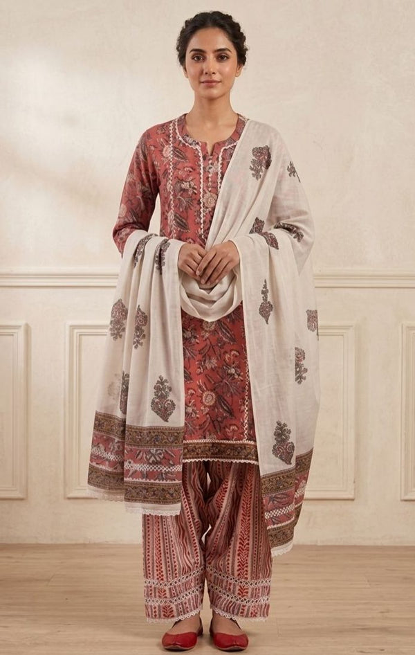 Bagdu & Dabu Ivory Suit Set