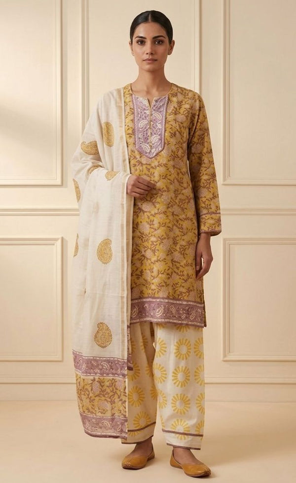 Bagdu & Dabu Ivory Suit Set
