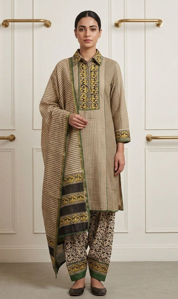 Bagdu & Dabu Ivory Suit Set